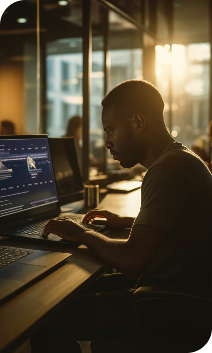 Equipe OG Soluções desenvolvendo software inovador e soluções digitais personalizadas